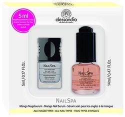 Conjunto de cuidados com as mãos e unhas de Alessandro Serum de unhas de cabo com eliminador de cutículas gratuito, 1 embalagem (1 x 75 mililitros)