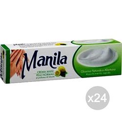 Manila Set 24 Crema Mani Limone/Aloe Ml 100 Tubo Cura della Pelle, Multicolore, Unica