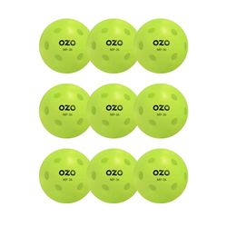 OZO Pickleball MP-26 - Set di 9 palline da interni, 26 fori, stampo rotante