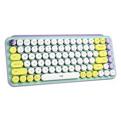 Logitech POP Keys Mechanical Wireless Keyboard with Adjustable Emoji Keys US QWERTY Layout - Daydream