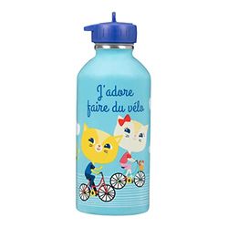 Draeger Paris – Children's Stainless Steel Water Bottle "J'adore Févélo [French Langu