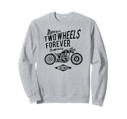 Bobber moto vintage in bianco Felpa