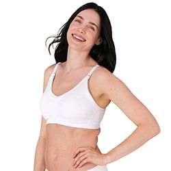 Medela Soutien-gorge d’allaitement et d’expression 3 en 1, Respirant et léger pour un confort optimal pendant l’allaitement ou l’expression Blanc L