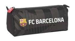 F.C. Barcelone Black Trousse avec fermeture éclair et compartiment, trousse pour enfant, idéale pour les enfants d'âge scolaire, confortable et polyvalente, qualité et résistance, 21 x 7 x 8 cm,
