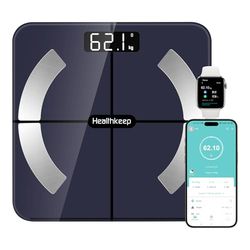 Healthkeep FG263LB Badrumsvåg, Dunkelblå, 26.01 x 26.01 x 5 cm