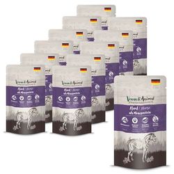 Venandi Animal Premium Kattenvoer, paard als proteïne, natvoer, graanvrij en natuurlijk, 12 x 125 g (12 stuks)