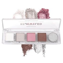 Profusion Cosmetics Mini Essentials 5 Shades Eyeshadow Palette Features Richly Pigmented Colors with Travel-Friendly Design and Crease-Free Formula - Bejewelled
