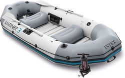 Intex Mariner 3 Inflatable Dinghy 3 Man Boat with Aluminium Oars and Pump