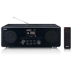 Lenco DIR 260 - Radio por Internet con WiFi (Bluetooth y Wi-Fi, radio DAB+, reproductor de CD, pantalla a color de 2,8", AUX, función de despertador, control por aplicación vía Undok, 2 x 10 W RMS)