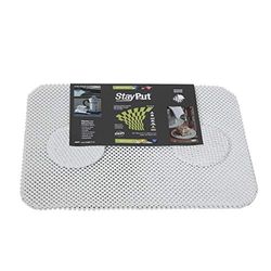 STAYPUT Set de Table/Dessous de Verre Antidérapant Blanc