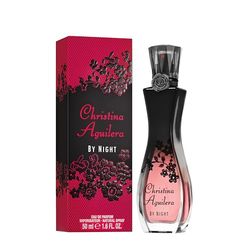 Christina Aguilera - By Night Eau de Parfum, Profumo Femminile, Seducente e Sensuale, con Fiore di Pesco, Note Floreali, Orientali e Fruttate, Profumo per Donna - 50 ml
