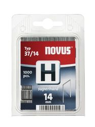 Novus Fijndraadklemmen 14 mm "superhard", voor hamernietjes, 1000 nietjes, type H37/14, nietmiddel van staaldraad