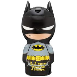 Batman 2-in-1 Kids Hair Shampoo & Body Wash – 400ml (3D)| Fruity Floral Scent | Vegan, Paraben-Free, Natural | Hydrating & Dermatologically Tested Head-to-Toe Wash for Children Ages 3+