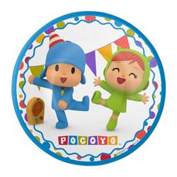 ALMACENESADAN 2422; Confezione 8 piatti Pocoyo, 18 cm, prodotto in cartone