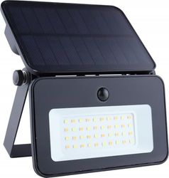 GERMINA DER ELECTRIKER Faretto LED con pannello solare lampada da esterno con sensore di movimento