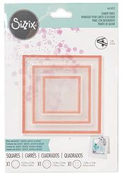 Sizzix Making Essential Shaker Panes Squares 1 2 3 1/2" 3PK, Multicolor, One Size