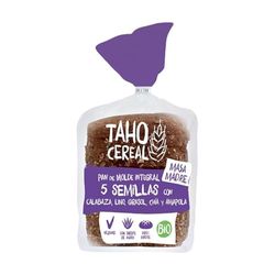 TAHO CEREAL PAN DE MOLDE INTEGRAL 5 SEMILLAS CON MASA MADRE BIO, 400 g 400 g