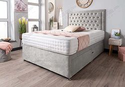 Sleep Factory Ltd Divan, Birch, Grey, Double