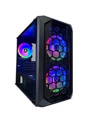 Apevia Prodigy-BK Micro-ATX - Carcasa para Juegos con 1 Panel de Vidrio Templado, Puertos USB 3.0/USB 2.0/Audio, 3 Ventiladores RGB, Marco Negro