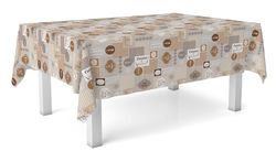Martina Home Cuisine Oilcloth Tablecloth Brown 260 x 140 cm