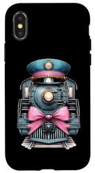 Coquette Bow Train Driver Freight Conduttore Locomotiva Ragazza Custodia per iPhone X/XS