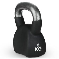 Athlyt Unisex's Cast kettlebell Ergo, zwart, 12 kg