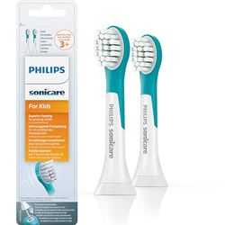 Philips Sonicare HX6032/33 Pack da 2 Testine di Ricambio For Kids Mini per Spazzolino Elettrico Sonico, Per Bambini dai 3 ai 6 anni