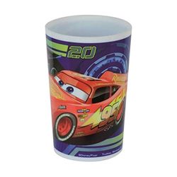 FUN HOUSE 005514 Disney Cars Glass Set Blue Polypropylene 10 "x 0.025 x 6.5 cm