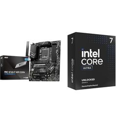 MSI Pro B760-P WiFi DDR4 Carte Mère + Intel® Core™ Ultra 7 265KF processeur pour PC de Bureau 20 cœurs