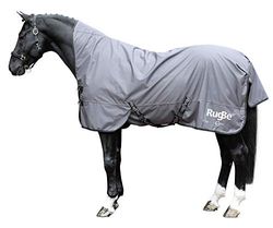 Coperta RugBe Protect, 145 cm, con collo alto, grigio