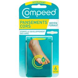 Pansements Cors Hydratant - 6 Pansements Moyen Formaat Compeed