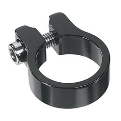 cyclingcolors Zacisk siodełka rowerowego, lekki, aluminiowy zacisk siodełka, zacisk zaciskowy, rura siodełka, średnica 28,6 mm (czarny)
