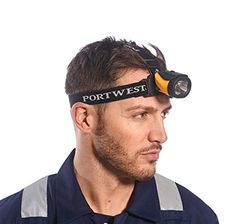 Portwest PA63YBR serien PA63 Dual Power Head lampa, vanlig, gul/svart