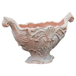 Biscottini Vasi terracotta grandi da esterno 77x36x45 cm Made in Italy | Vasi per piante grandi artigianali | Vaso terracotta grande, V-T0395