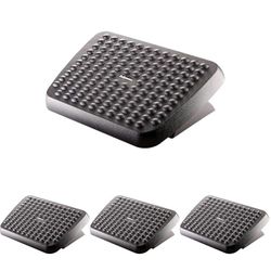 Fellowes Reposapiés ergonómico ajustable para oficina, color negro (Paquete de 4)