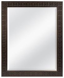 MCS Medaljong finish fasad spegel, stämplad brons, 22 x 28 tum P 22 x 28-Inch Stamped Bronze