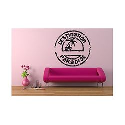 Tatoutex Stickers Destination Paradise - Beige, L 120cm x H 120cm