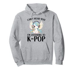 No puedo oírte estoy escuchando K-pop Pegasus Kpop Merchandise Sudadera con Capucha