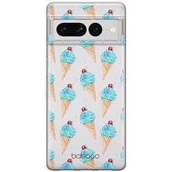 ERT GROUP mobiltelefonfodral för Google PIXEL 7 PRO originalt och officiellt licensierat Babaco mönster Ice Cream 002 optimalt anpassad till formen på mobiltelefonen, gedeeltelijk transparant