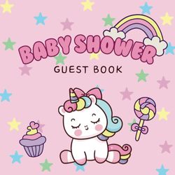 Baby Shower Guest Book: Dreamy Unicorn