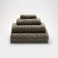 Sancarlos MOSS - Asciugamano da bagno, 100% cotone, verde, dimensioni 50 x 100 cm