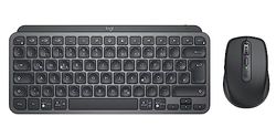 Logitech MX Keys Mini Combo for Business, compact, draadloos toetsenbord en muis, Logi Bolt technologie, Bluetooth, gecertificeerd voor Windows/Mac/Chrome/Linux - grijs