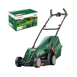 Bosch cortacésped con cable UniversalRotak 34405 (1300 W de potencia del motor, ancho de corte: 34 cm, cesta colectora de 40 litros, adecuado para cortar el césped de forma homogénea y cortar bordes)