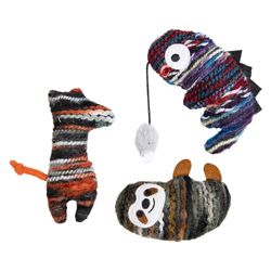 JACK AND VANILLA, Jouet en Peluche pour Chien et Chat, Doux et Durable, idéal pour Les Jeux interactifs et Les câlins, léger et Non Toxique, 14 cm, Multicolore