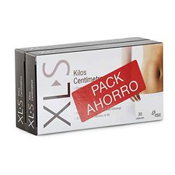 XLS Medical Kilos Centímetros Pack Ahorro, Potente adelgazante, Pastillas para Adelgazar Muy Rapido, Quema Grasas Adelgazante Mujer y Hombre, Inhibidor de Apetito y Ansiedad, 60 comprimidos