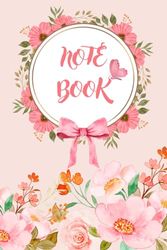 Flora pattern notebook: 200 Pages, Paperback - 6 x 9 Important Phone Numbers