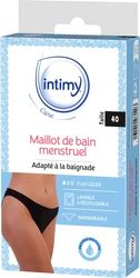 INTIMY CARE - Costume da bagno mestruale, taglia 40, adatto per il nuoto, protezione contro le perdite, impermeabile, lavabile e riutilizzabile