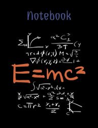 Notebook: A 105-page Science STEM (Science, Technology, Engineering, and Mathematics) Math and Physics Journal , 8.5x11 in size, with a discreet ... pages and 1x1 cm graph paper Formula Book