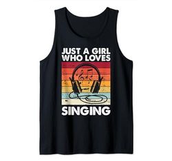 Just a Girl Who Loves Singing Gift for Singer Canotta