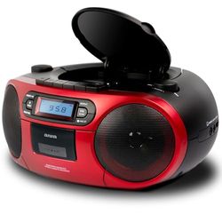 Aiawa Boombox BBTC-550MG ROJO CASETE/CD/USB/BT/MP3/FM PLL/AUX IN 3,5 mm/2 x 3 W BBTC-550RD